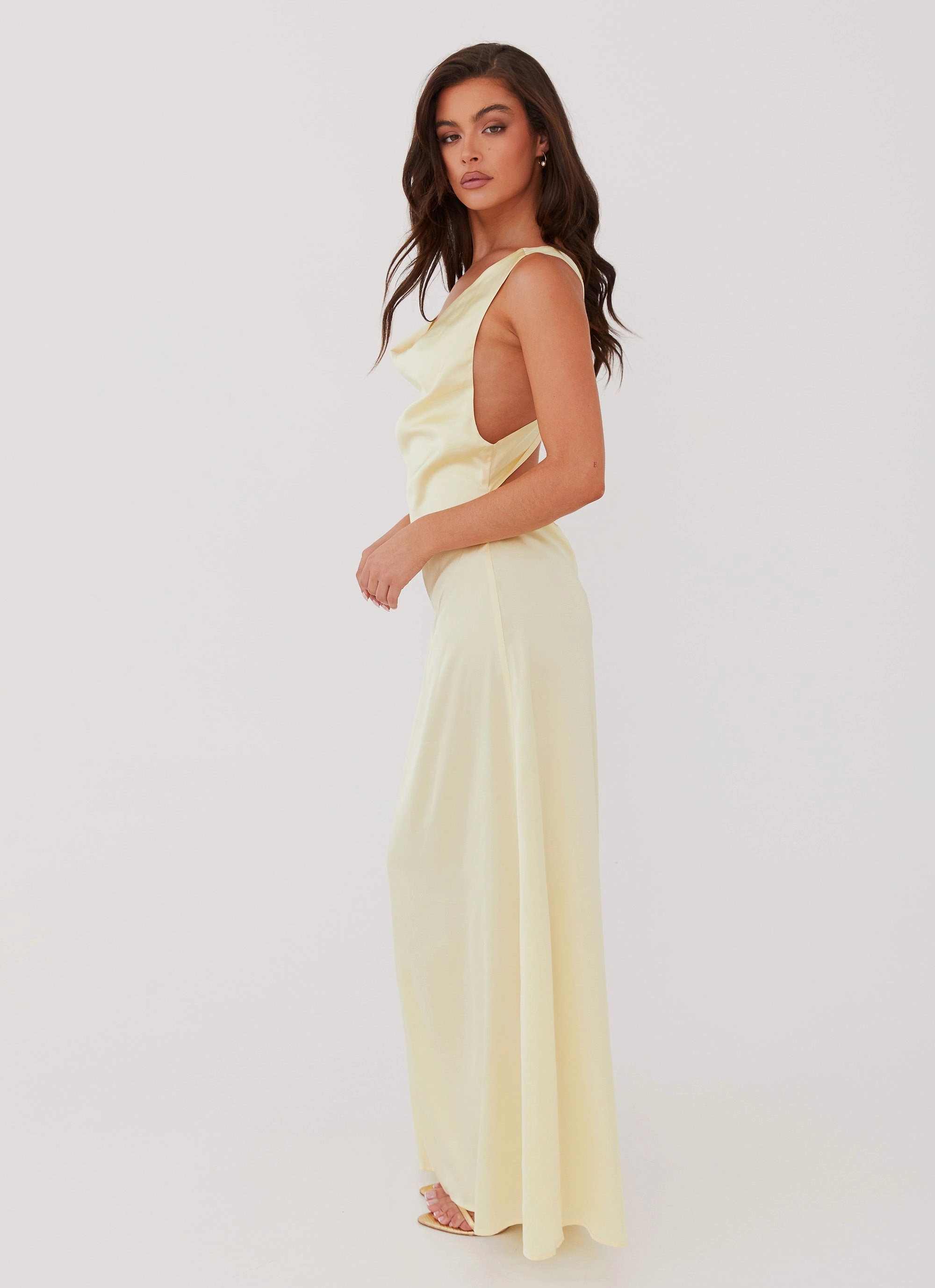 Smart and Relaxed Comfortable travel dress Musa Maxi Dress - Lemon