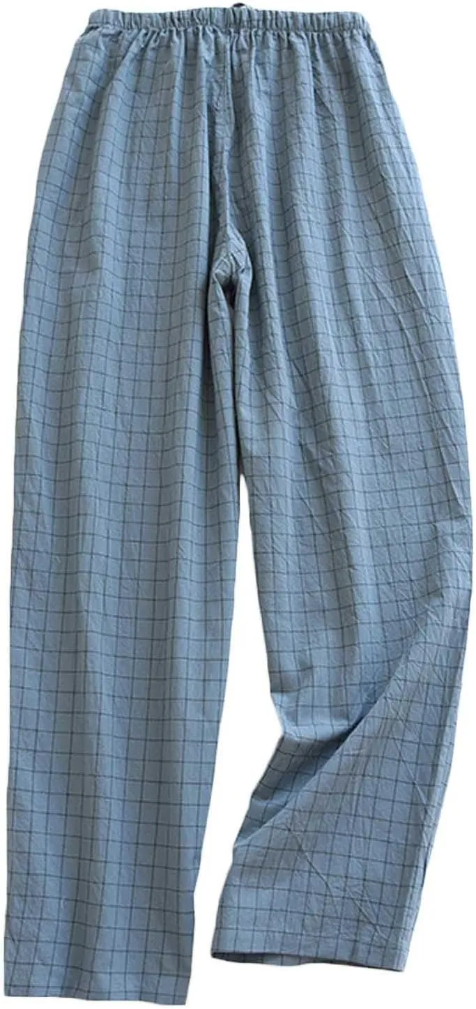 Muscularfit Big and Tall Pajama Pants for Men 2024 Fashion Drawstring Elastic Waist Lounge Sleepwear Pajama With Adjustable