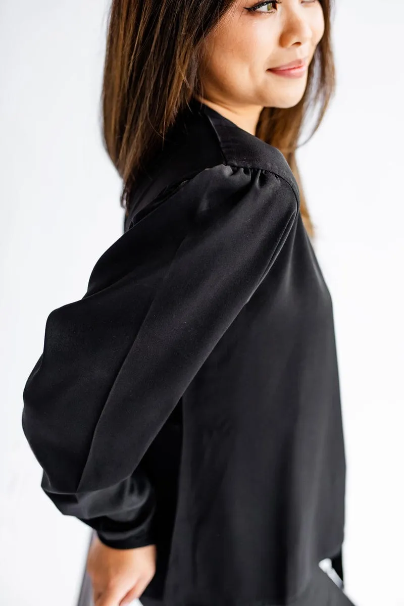 Must be Satin Pajamas - Black - Final Sale