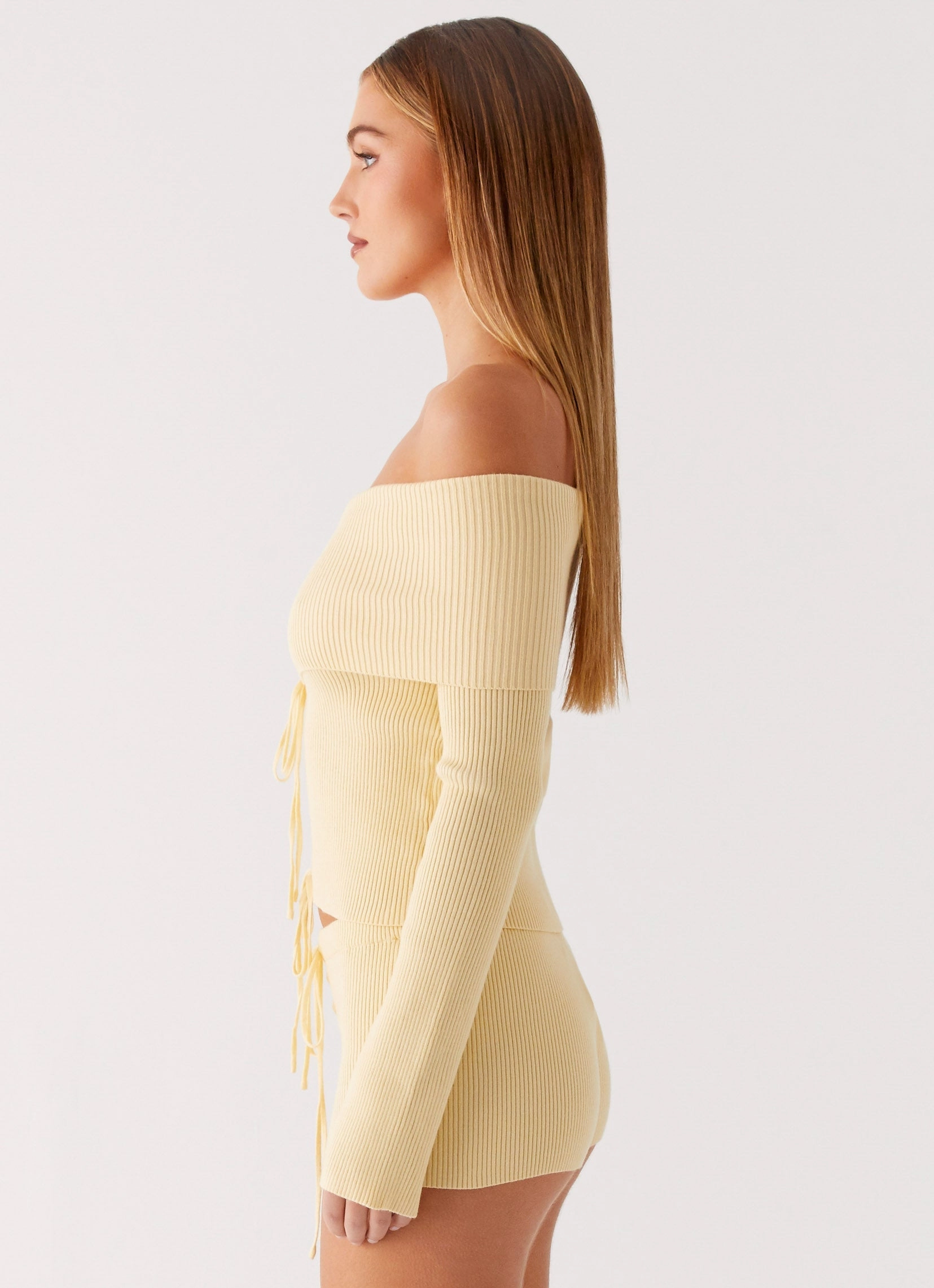 MinimalistDesign Muted Muse Knit Long Sleeve Top - Yellow