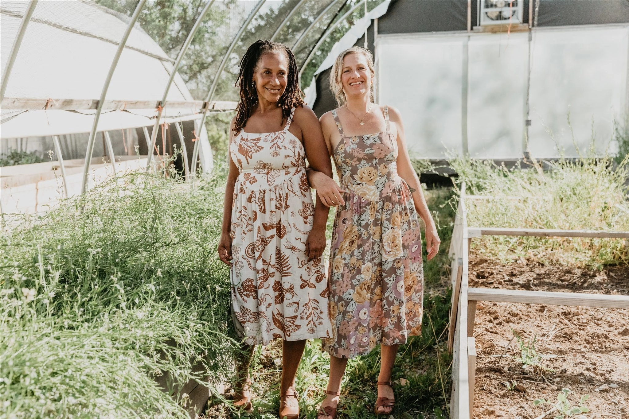 Year Round Myrah Dress in Muted Floral Crepe