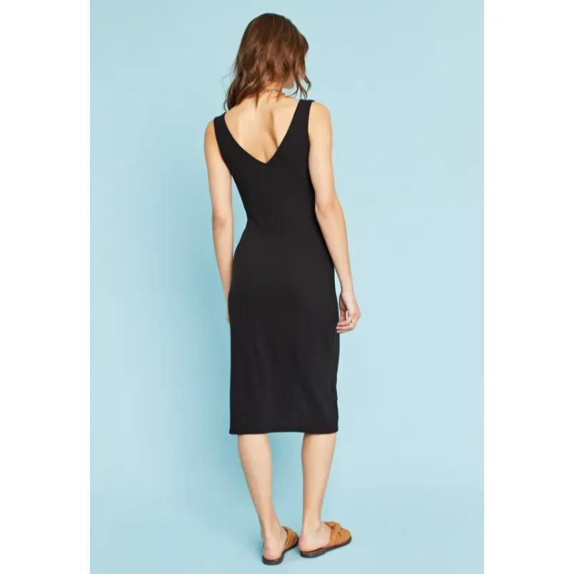 Mystify Double V Rib Dress