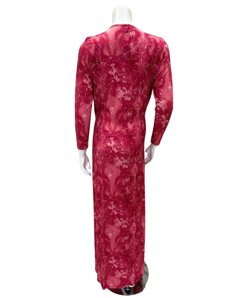 N5079-24B Strawberry Ice Camo Design Cotton Nursing Nightgown