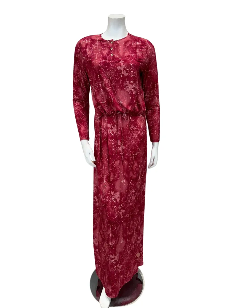 N5079-24B Strawberry Ice Camo Design Cotton Nursing Nightgown