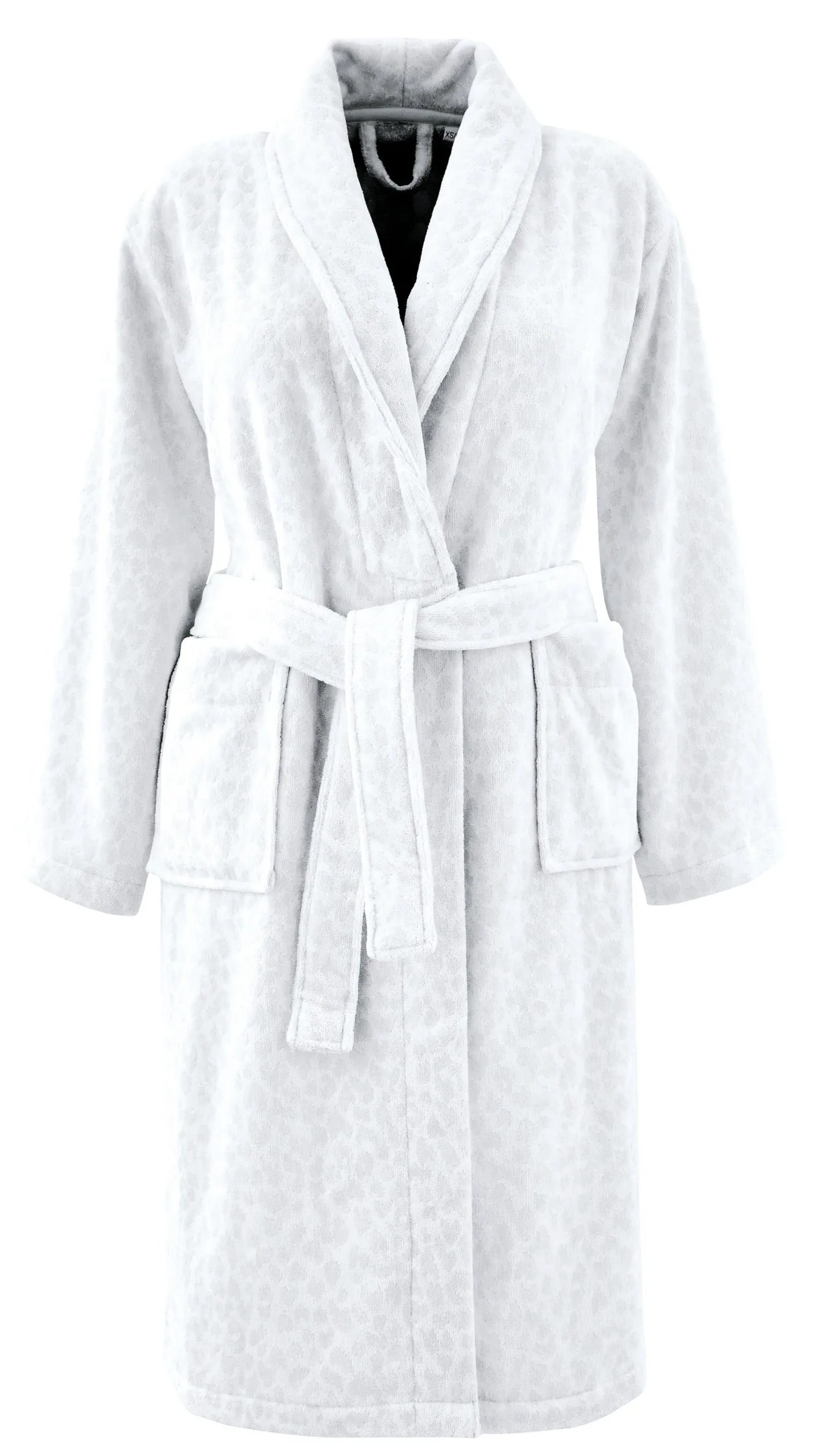 Nalu by Nicole Scherzinger - "Koko" Bathrobe in Silver/White