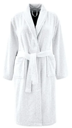 Nalu by Nicole Scherzinger - "Koko" Bathrobe in Silver/White