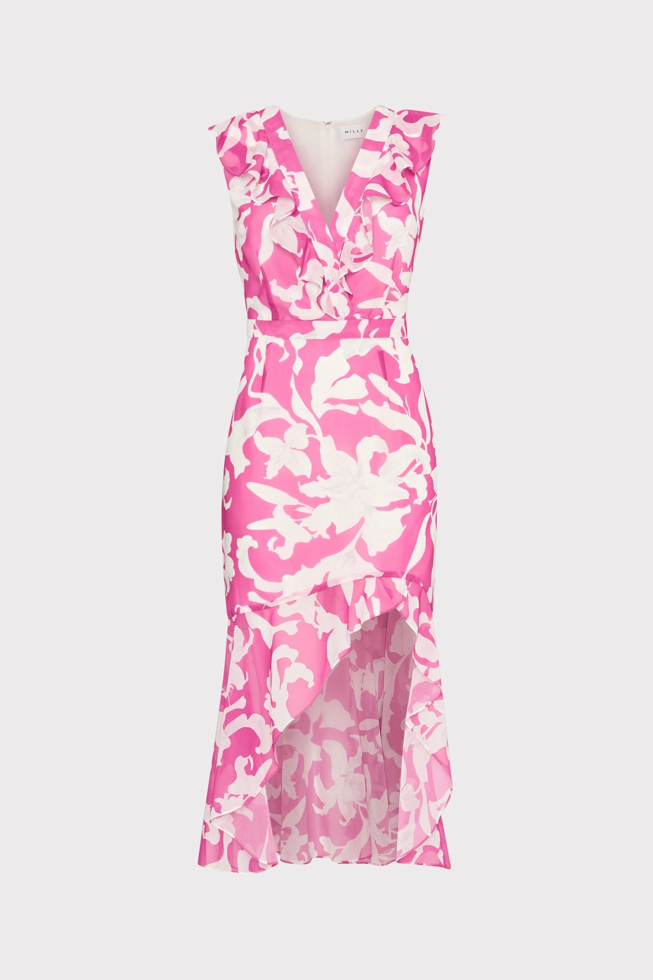 Nanci Lily Silhouette Ruffle Dress Ethically-Made Floral Swing