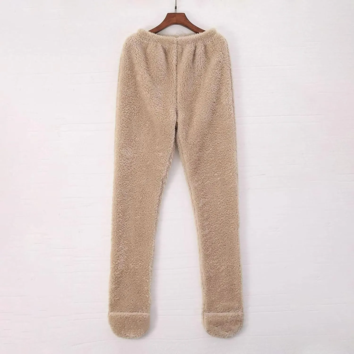 NATHGAM Fleece Pajama Pants Women Sherpa Warm Plus Size Lounge Pants Casual Soft Thermal Bottoms Comfy Winter Fuzzy Pj Pants