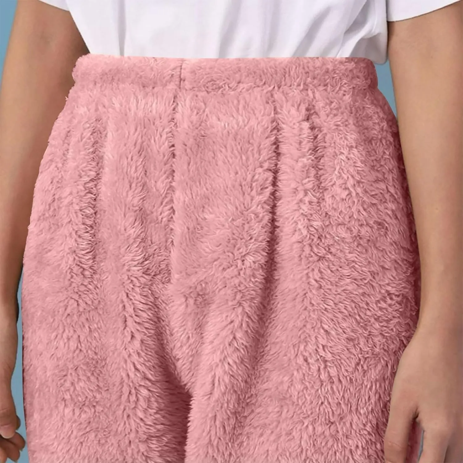 NATHGAM Fleece Pajama Pants Women Sherpa Warm Plus Size Lounge Pants Casual Soft Thermal Bottoms Comfy Winter Fuzzy Pj Pants