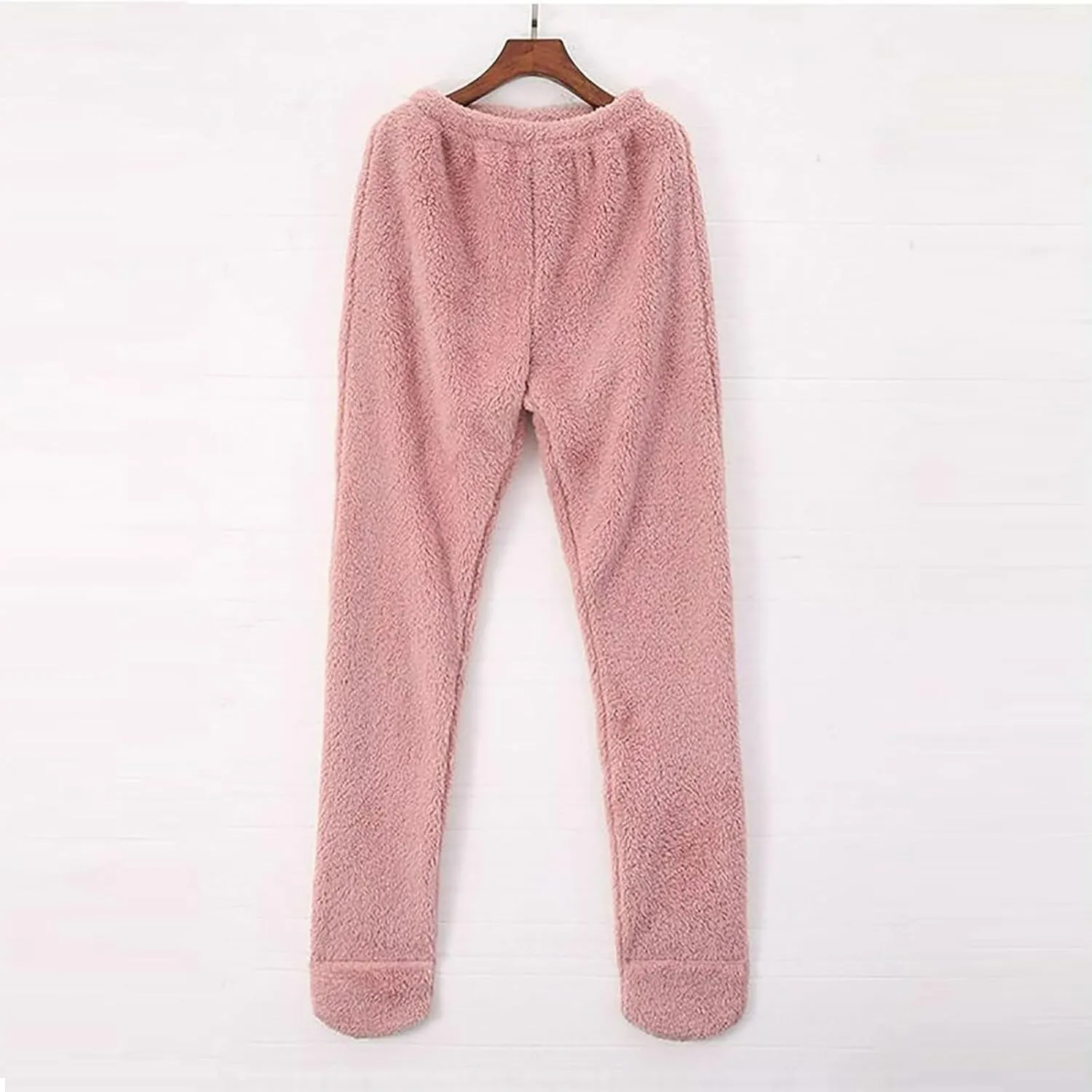 NATHGAM Fleece Pajama Pants Women Sherpa Warm Plus Size Lounge Pants Casual Soft Thermal Bottoms Comfy Winter Fuzzy Pj Pants