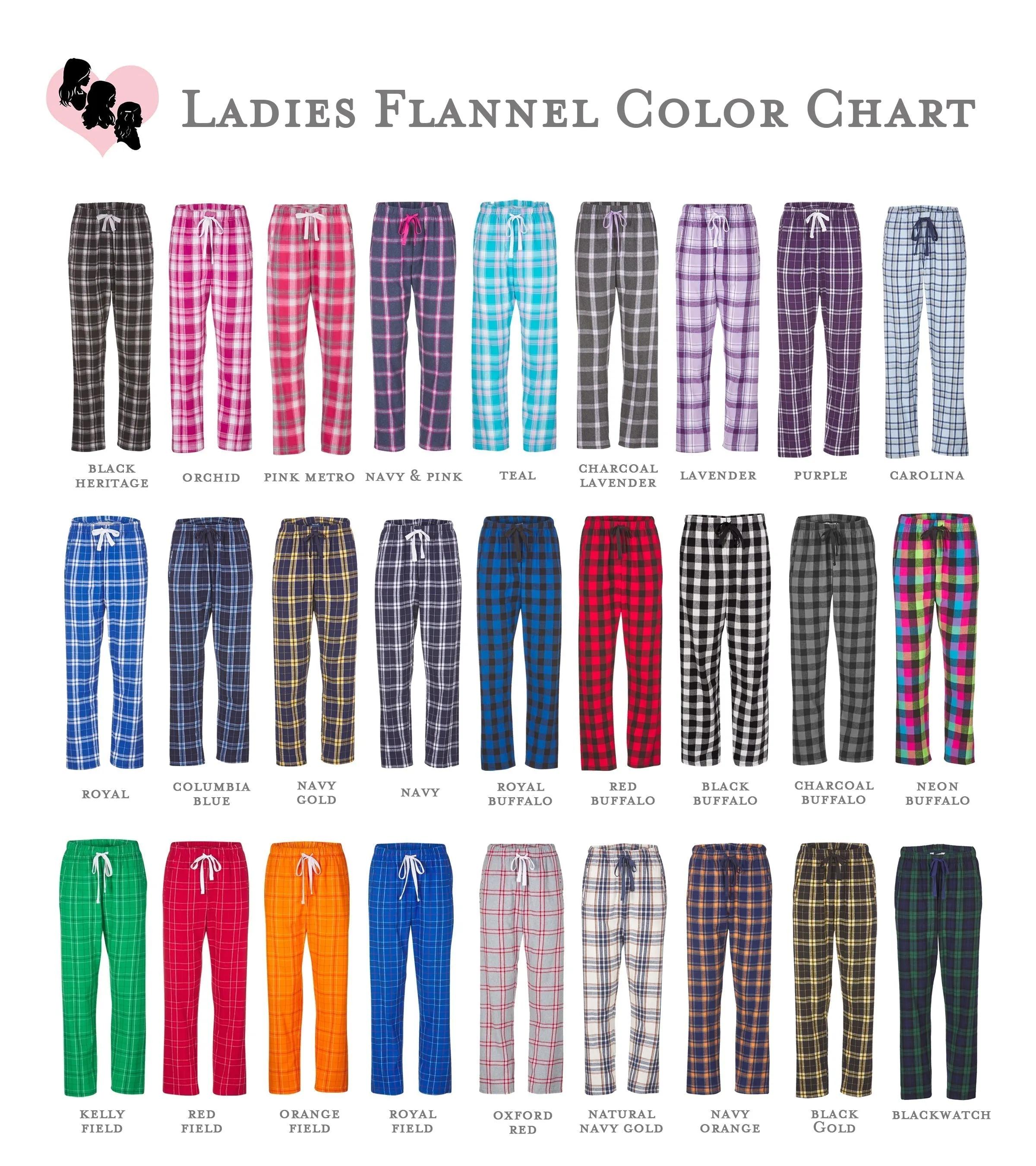 National Charity League Ladies Flannel Pants - NCL Skyline Chapter