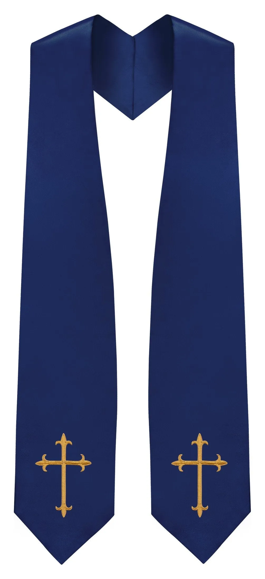 Navy Blue Traditional Choir Stole
