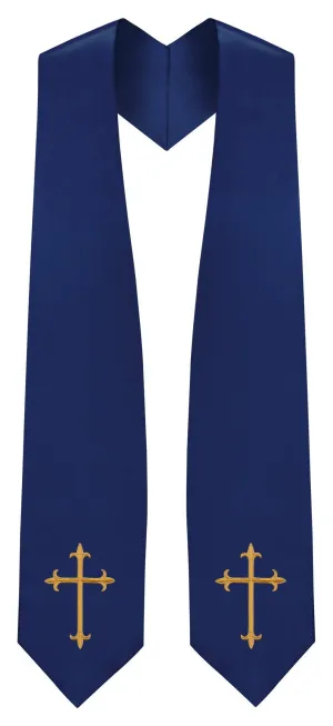 Navy Blue Traditional Choir Stole