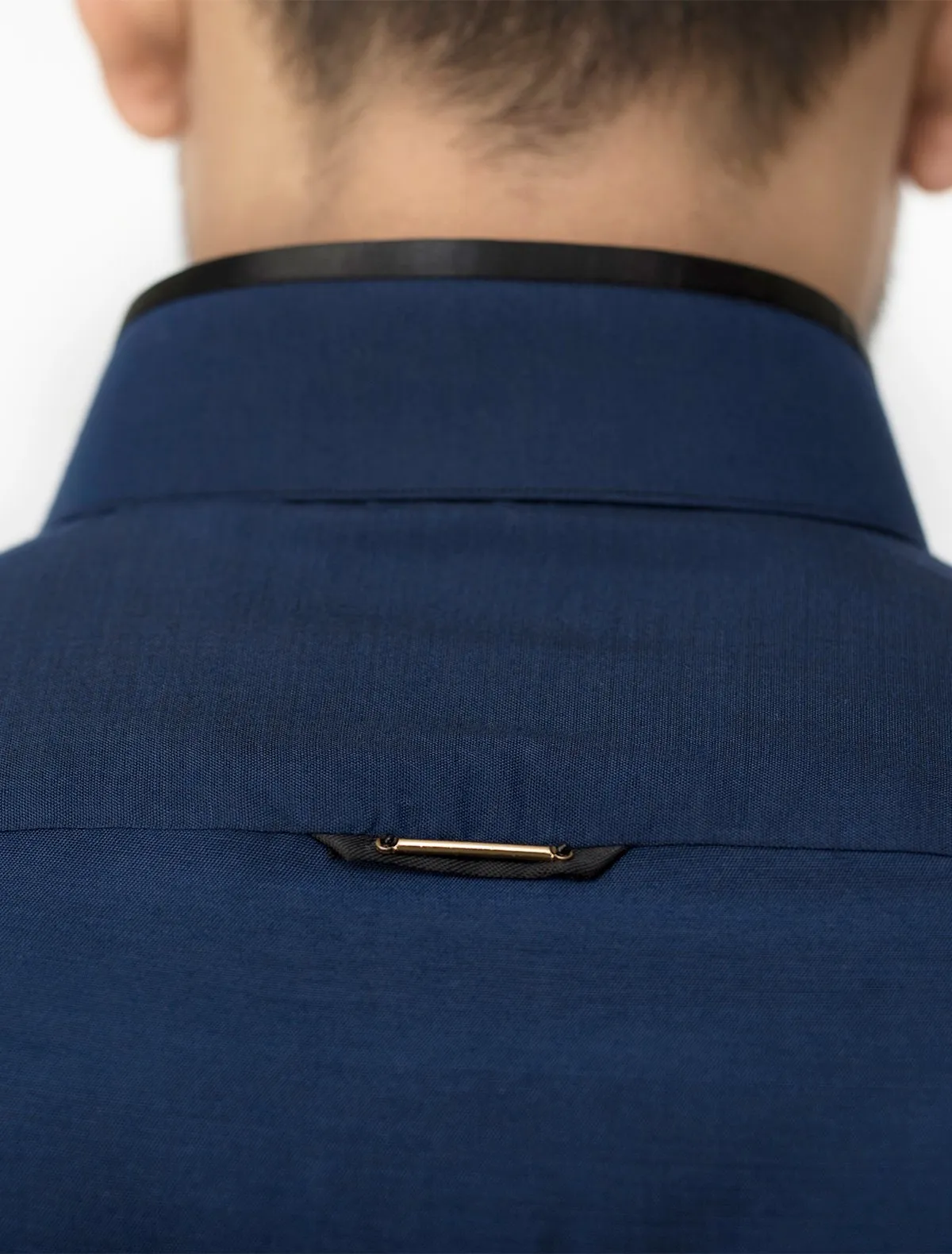 NAVY COTTON SILK KURTA PAJAMA