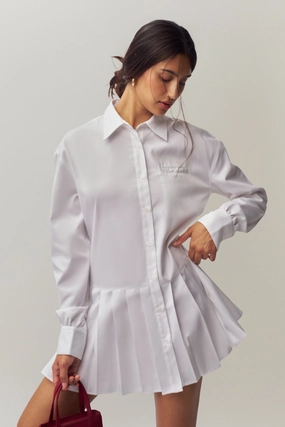 Bright Vibe Romantic-Detail Sennae Shirt Dress