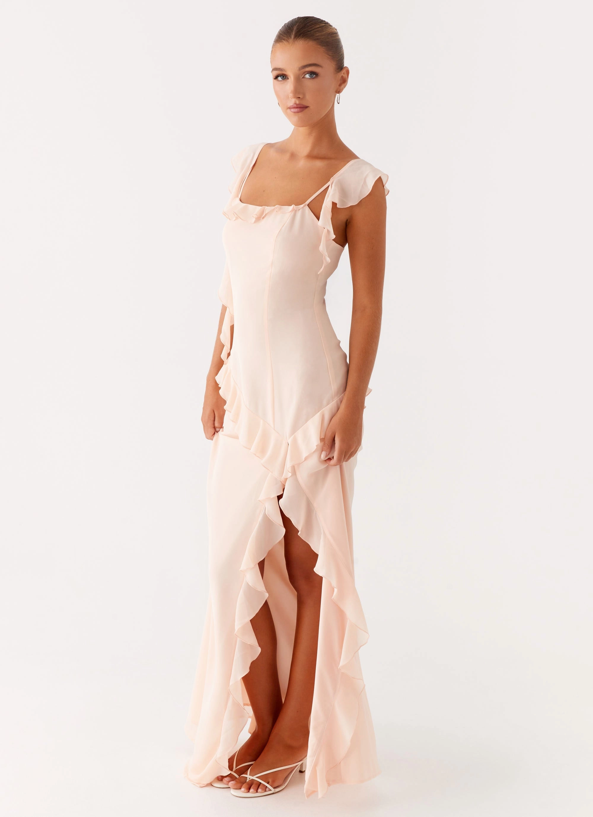 Smart Tailoring Naya Maxi Dress - Peach