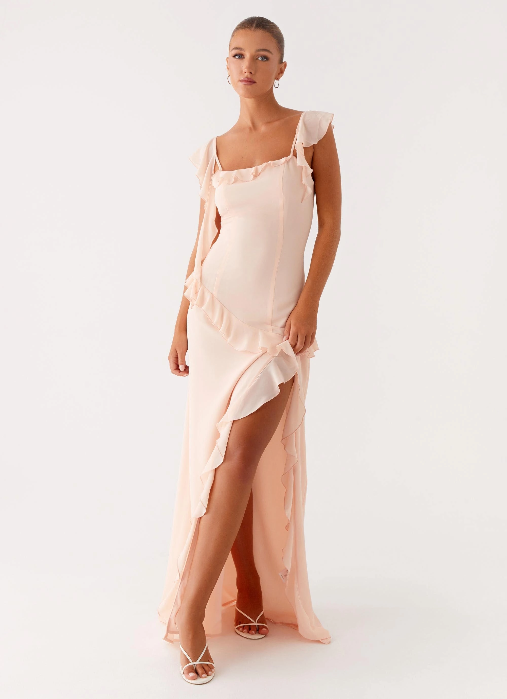Naya Maxi Dress - Peach Trend Smart