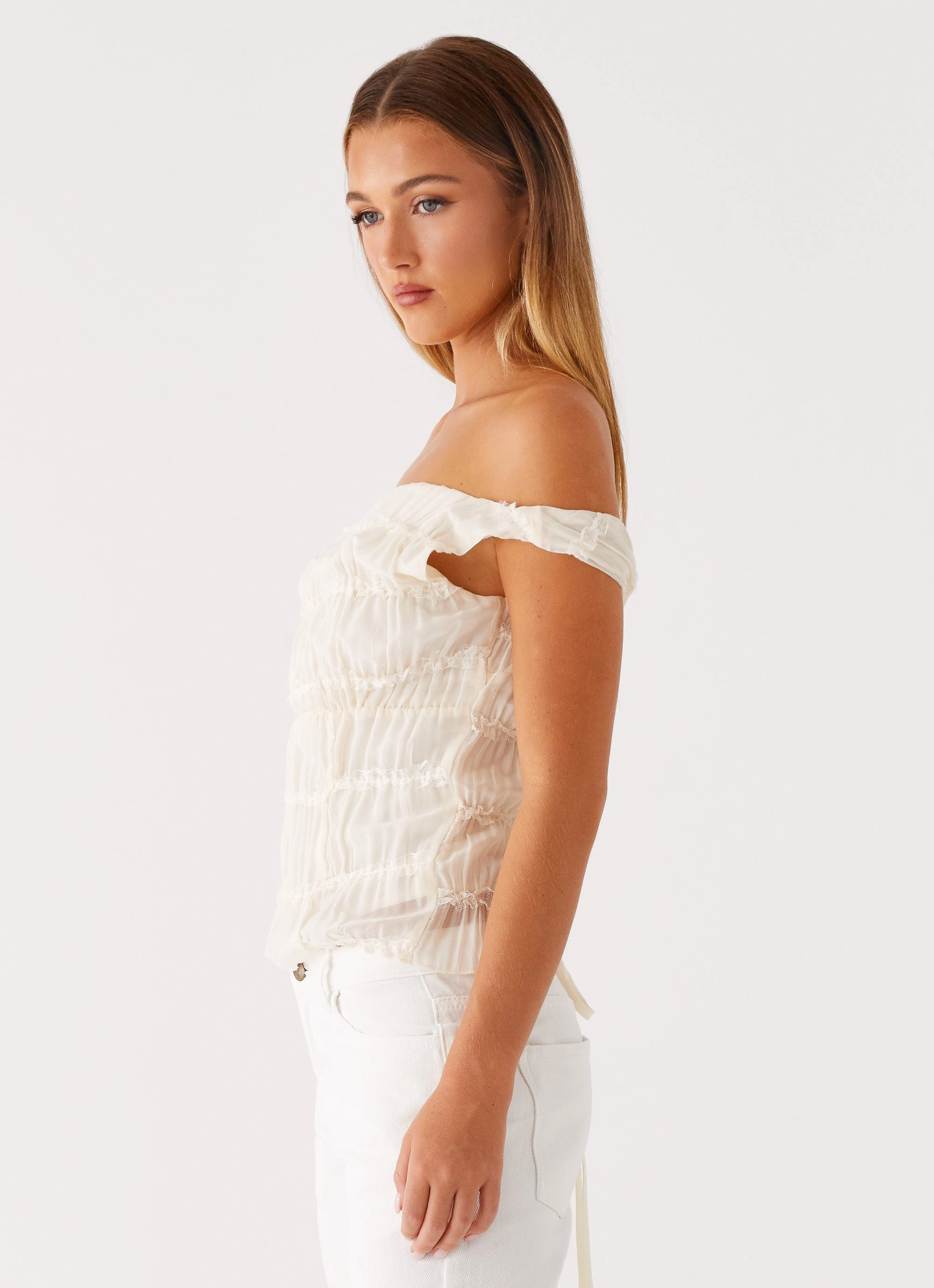 PreShrunk Fabric Nebula Top - Ivory