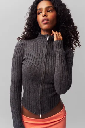Nell Zip Up MultiPocket Configuration RelaxedNeckline