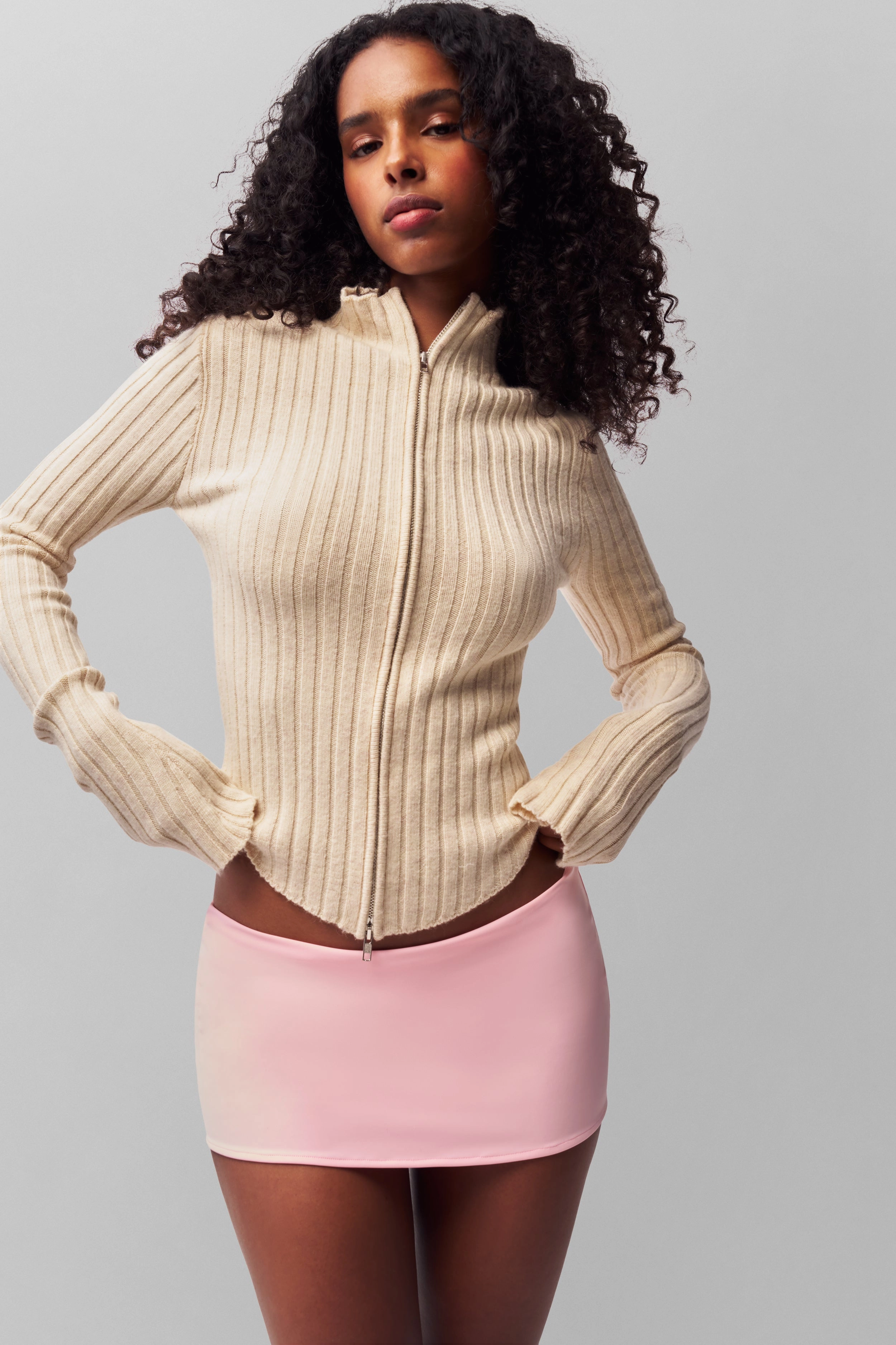 Simple Silhouette Fresh Warmth Nell Zip Up