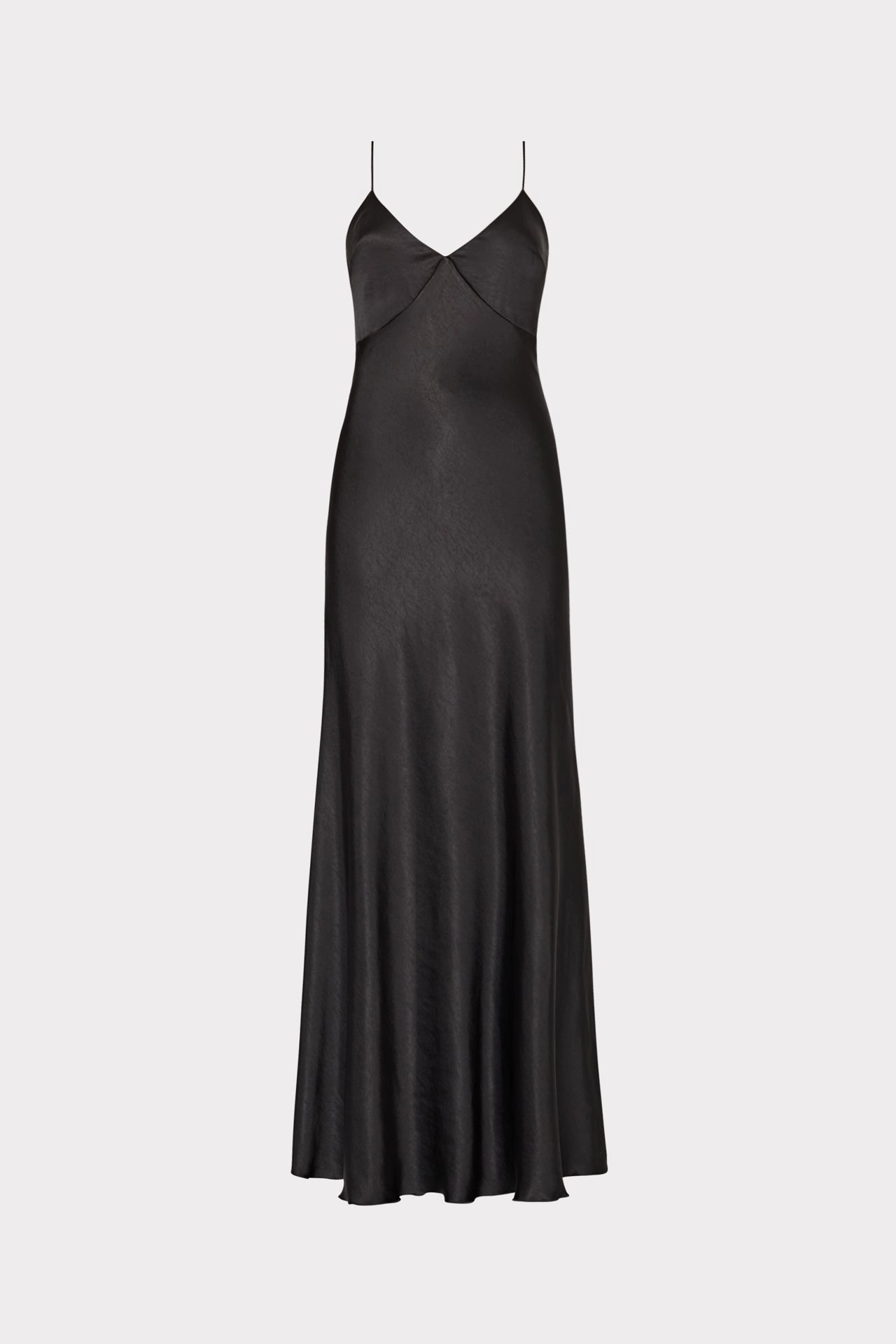 Sophisticated Waistband Fit Addie Hammered Satin Maxi Dress