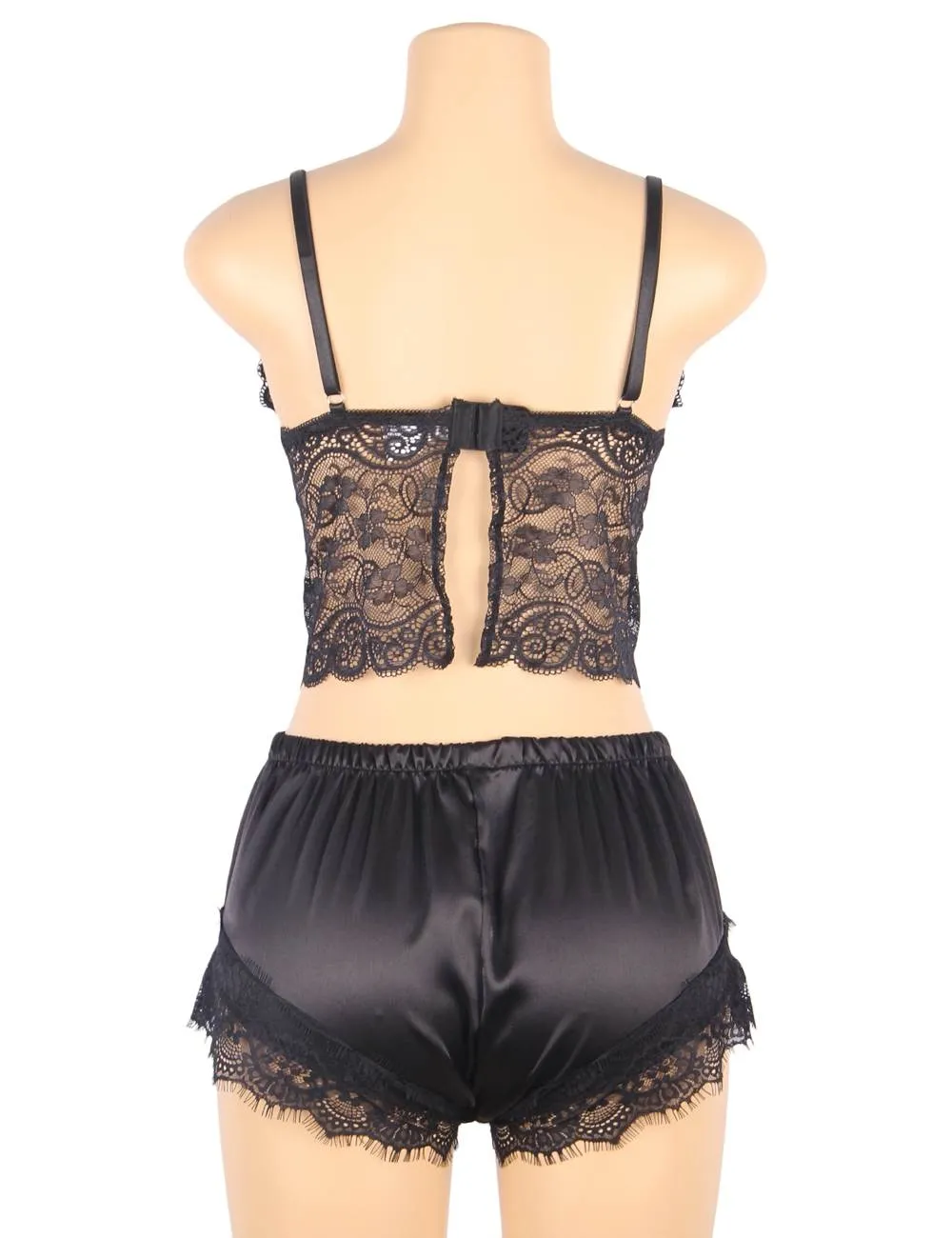 New Lace Silk Camisole Home Casual Red Pajamas Set