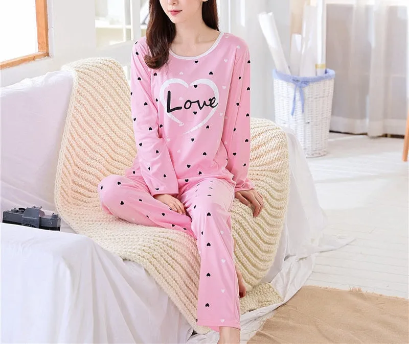 New Spring Thin 2pieces Pyjamas Set