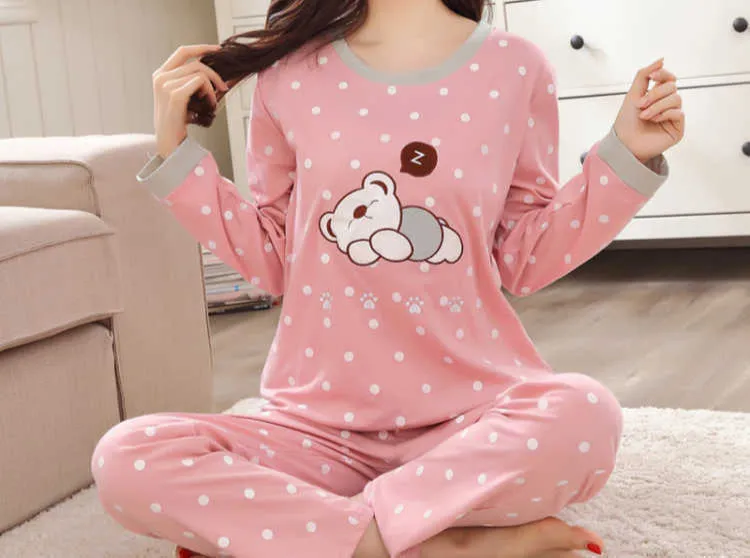 New Spring Thin 2pieces Pyjamas Set
