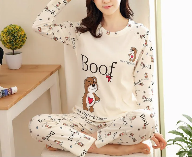 New Spring Thin 2pieces Pyjamas Set