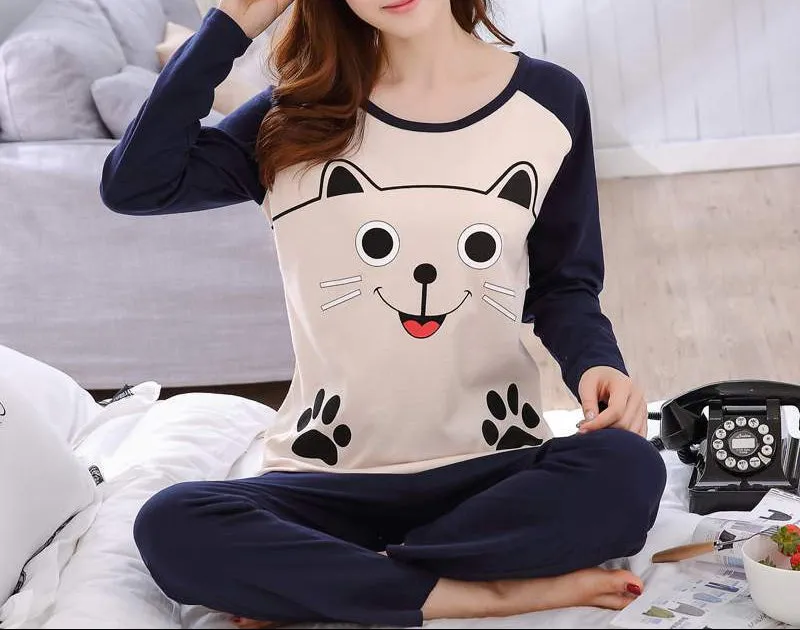 New Spring Thin 2pieces Pyjamas Set