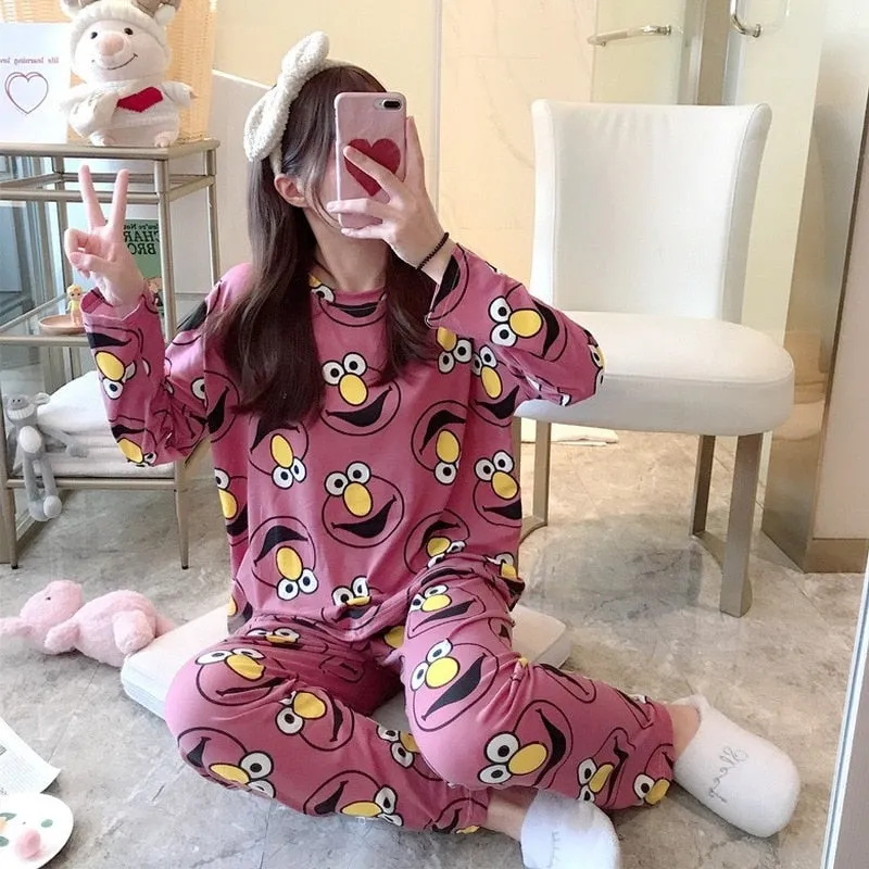 New Spring Thin 2pieces Pyjamas Set