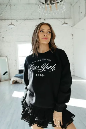 Snag Free Fabric Eco Conscious Packaging New York Sweatshirt