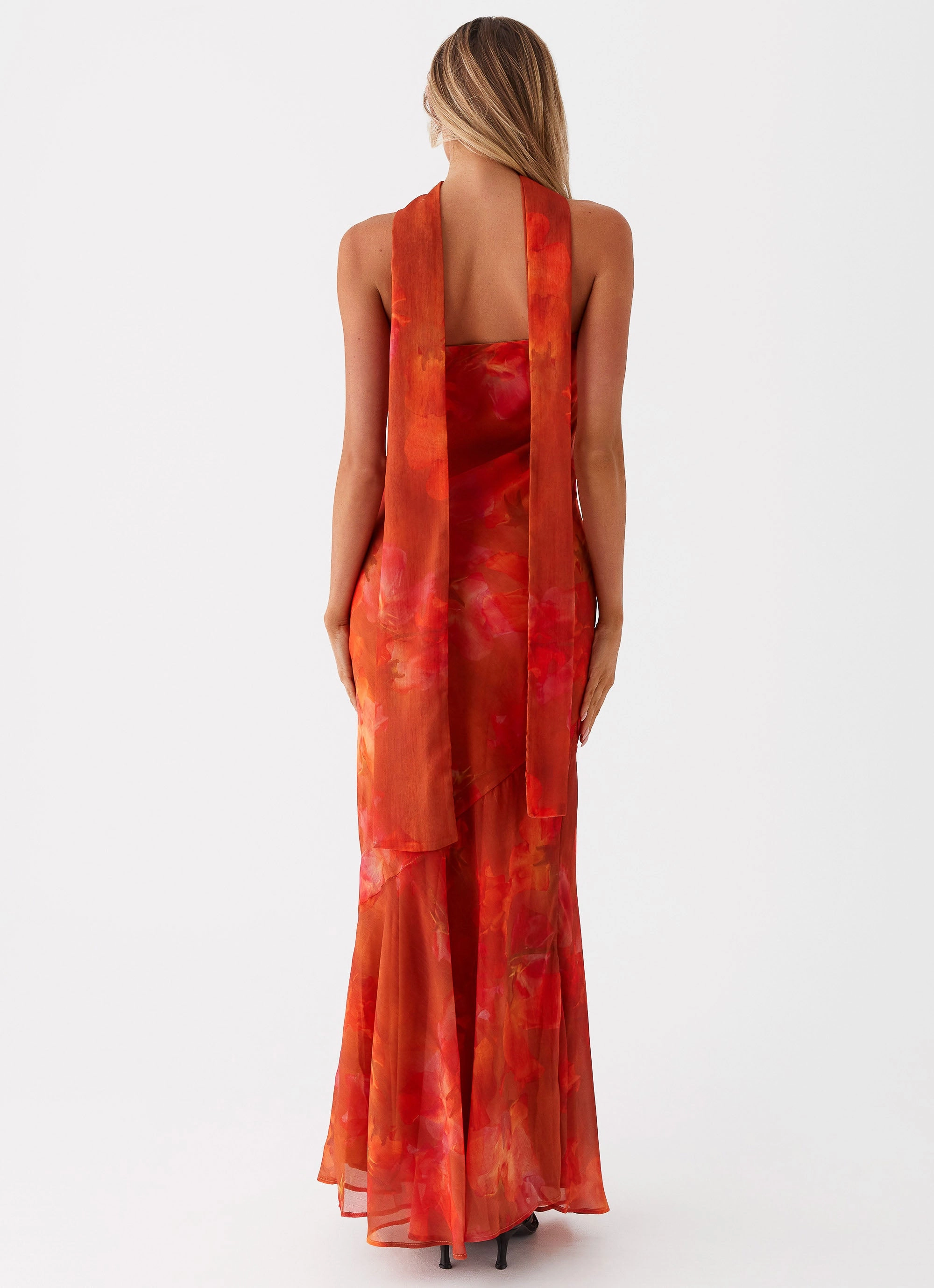 Under The Pagoda Maxi Dress - Amber Wrap Charm