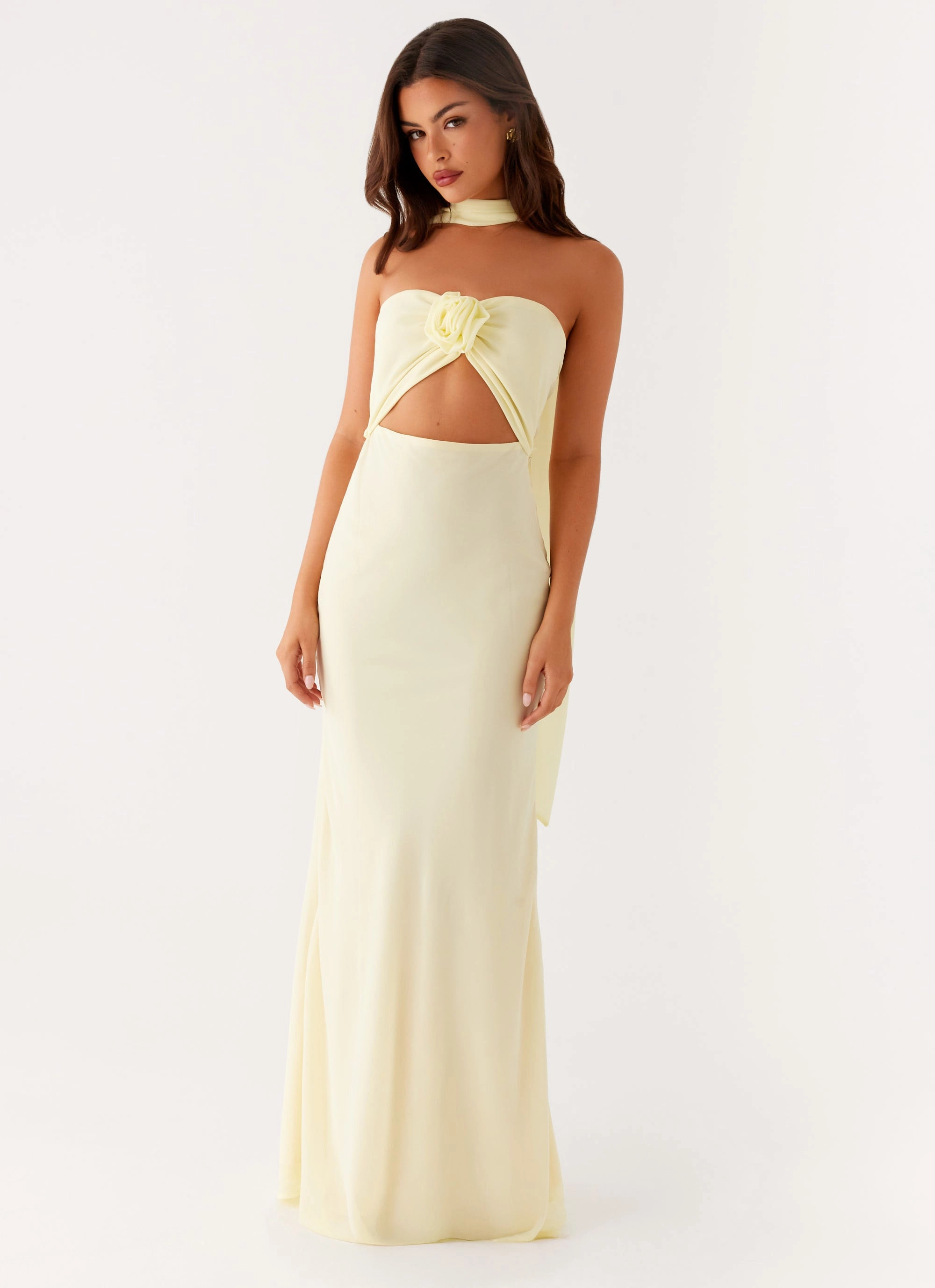 Comfy Flex Casual Comfort Wear New Light Maxi Dress - Yellow