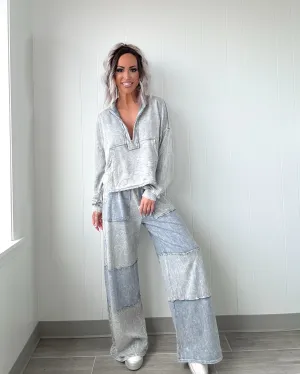 Next Level Colorblock Lounge Pants - Grey