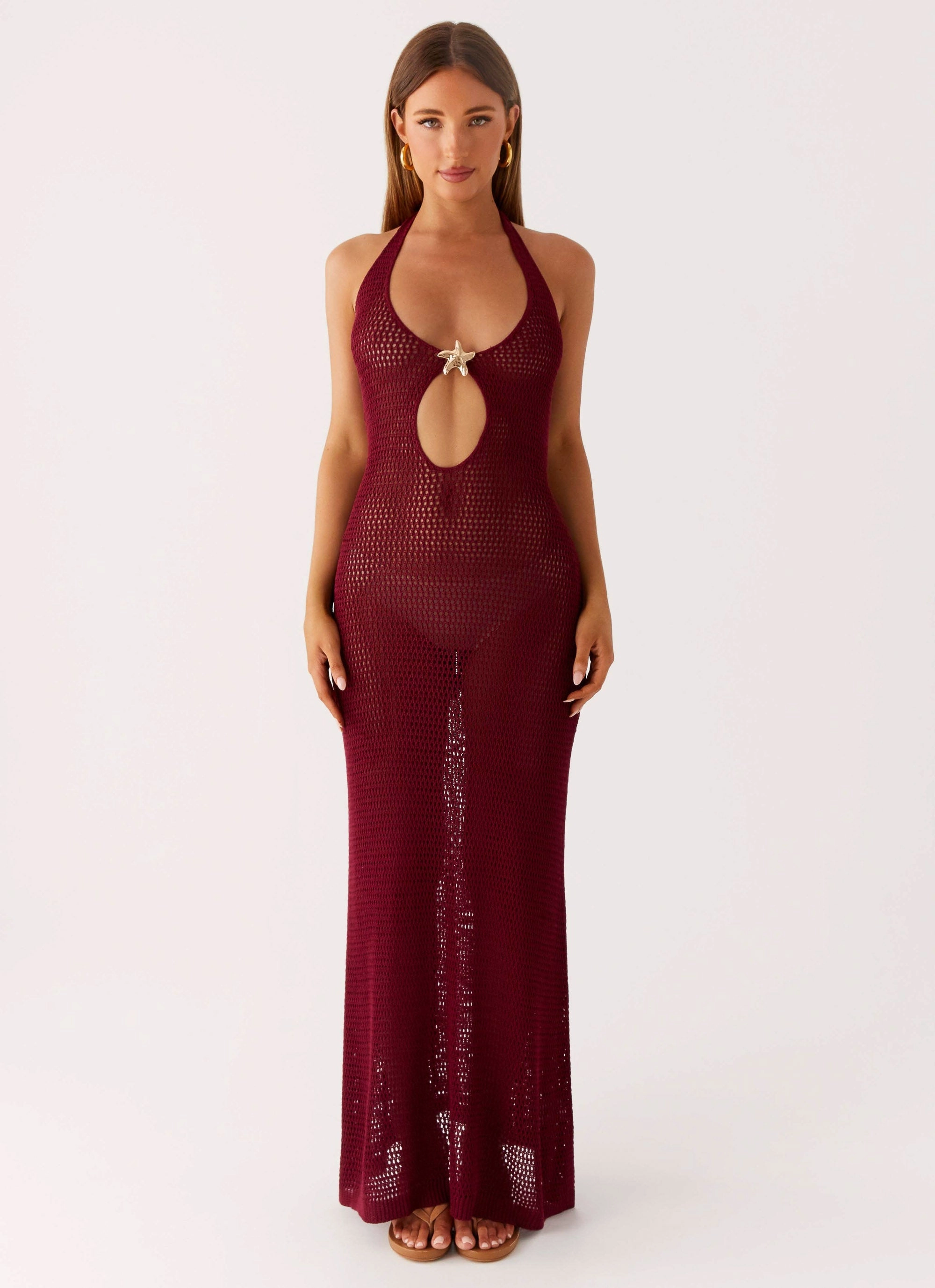 Oversized-Fit Moon Tide Maxi Dress - Violetta