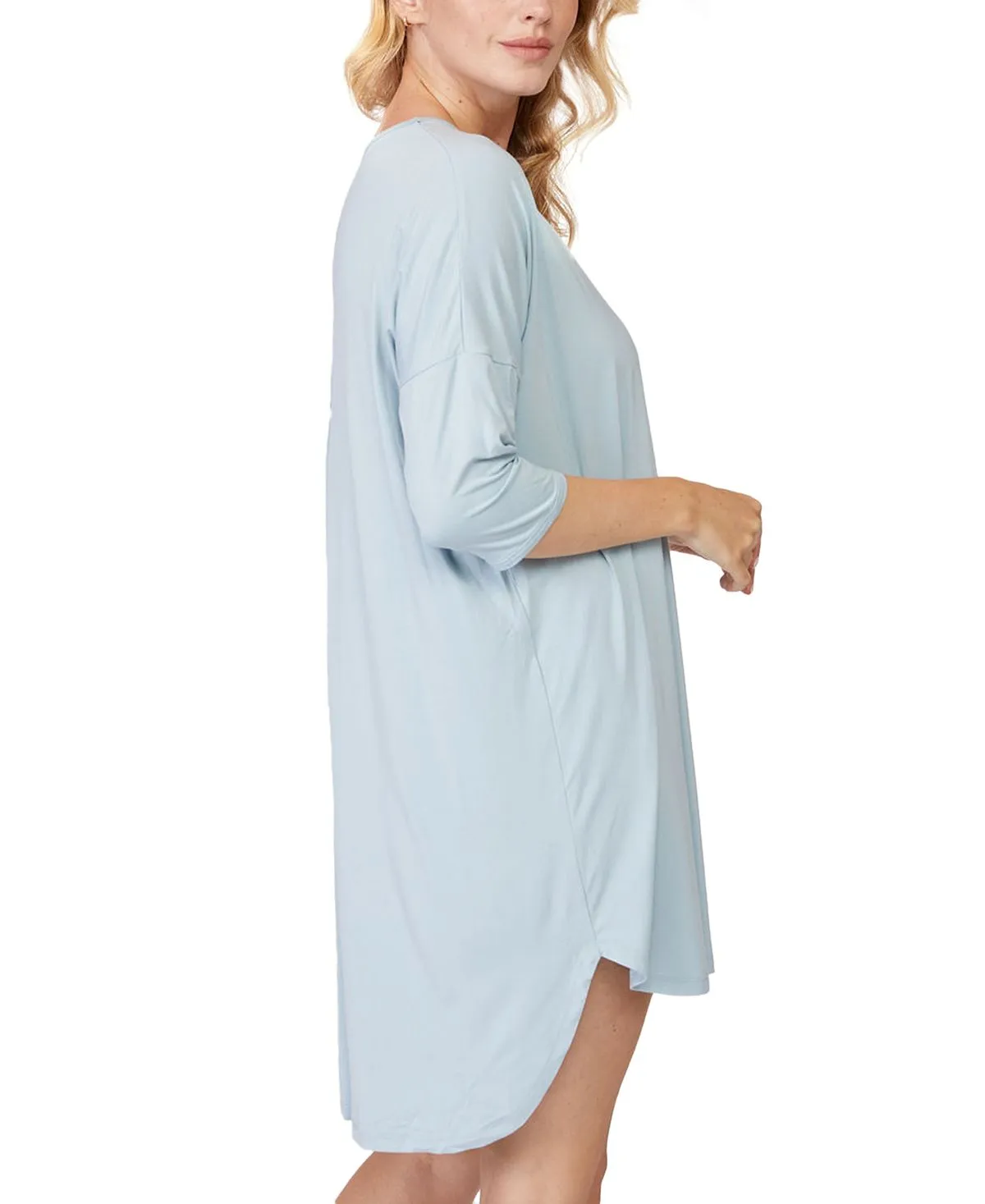 Nightgown with 3/4 sleeves Pure Fiber, multi