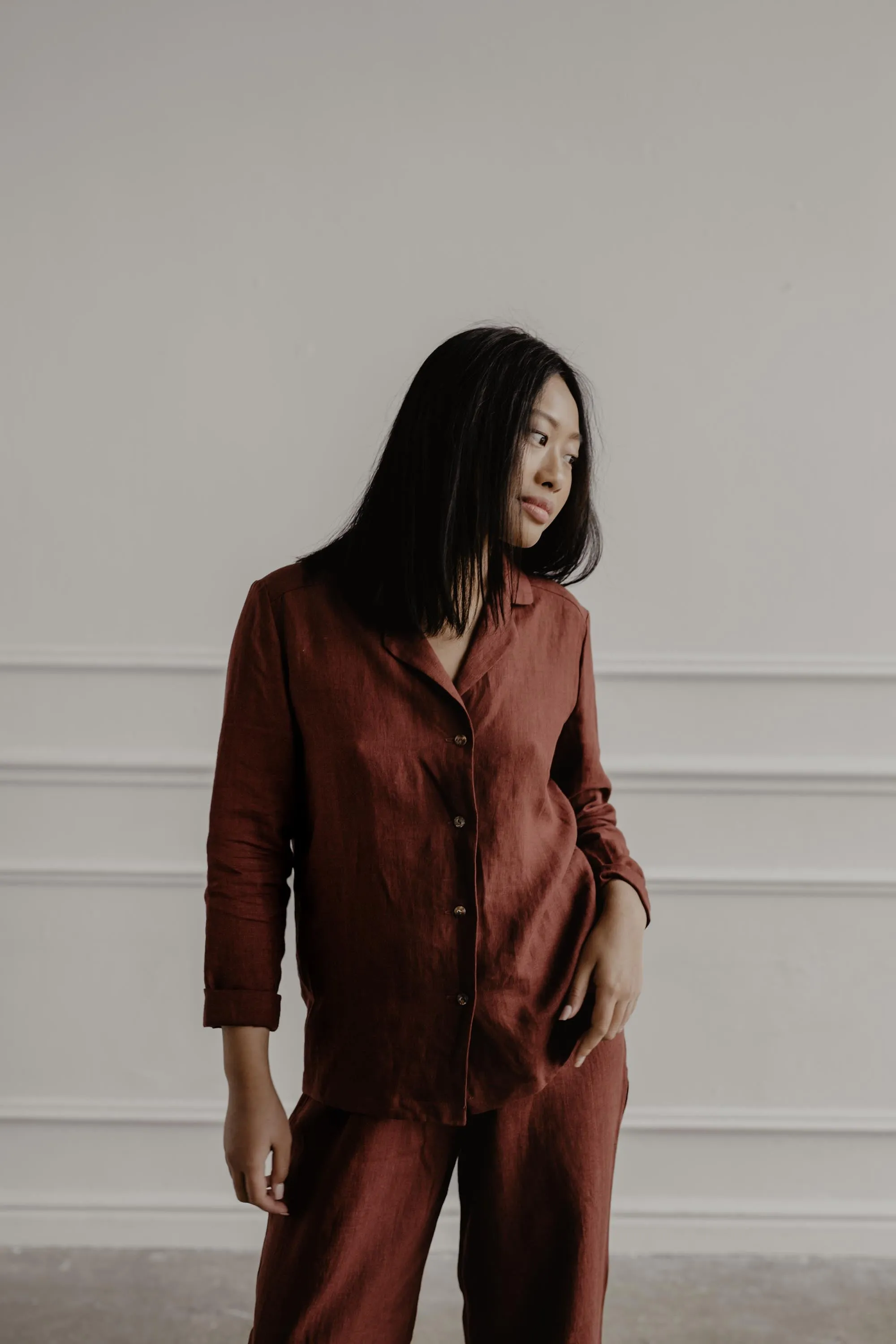 Nightly Linen Pajama Set