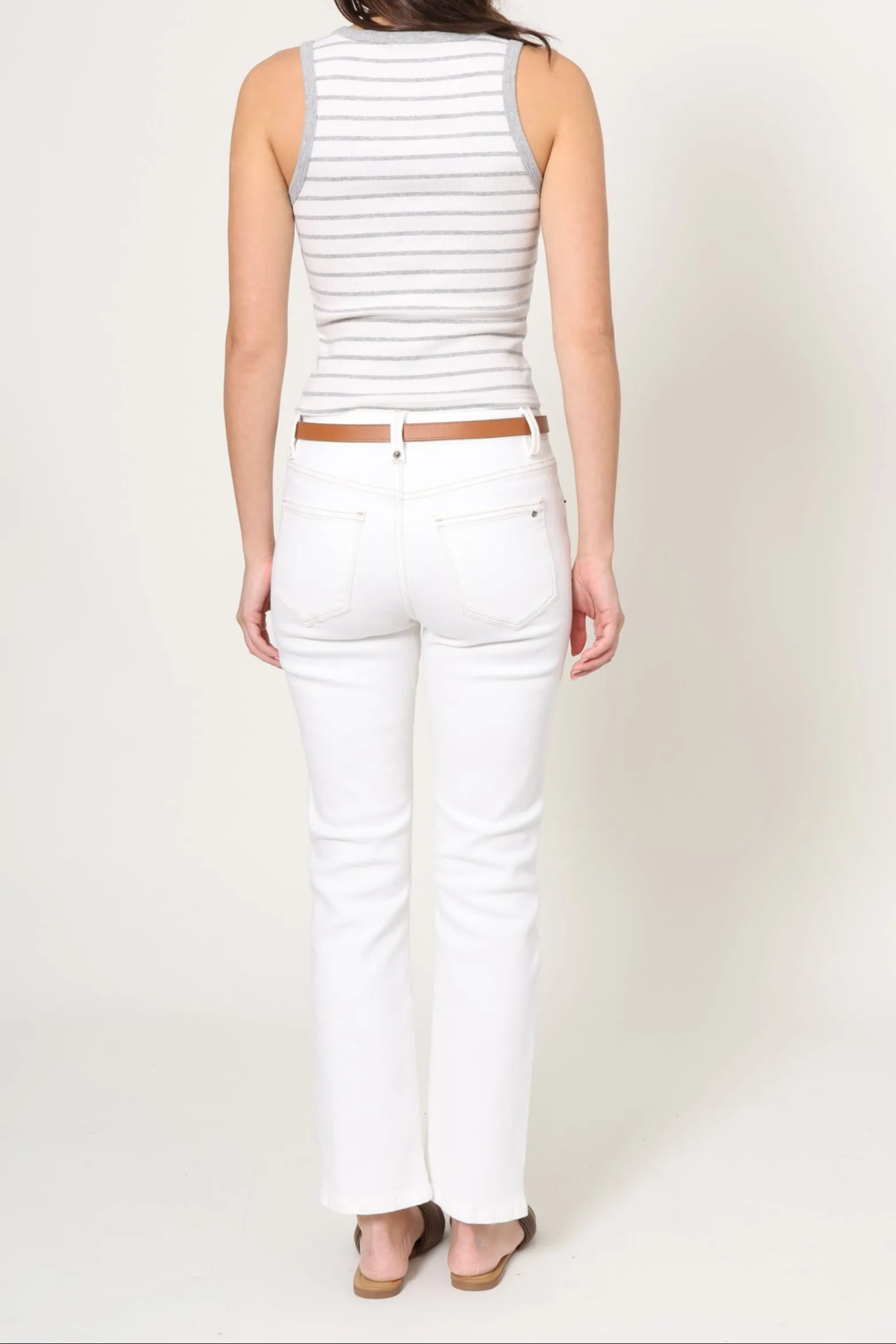 FoamReinforcedCollar Hadley Striped Tank