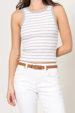 Hadley Striped Tank Antibacterial Fabric Bamboo Fiber Fabric