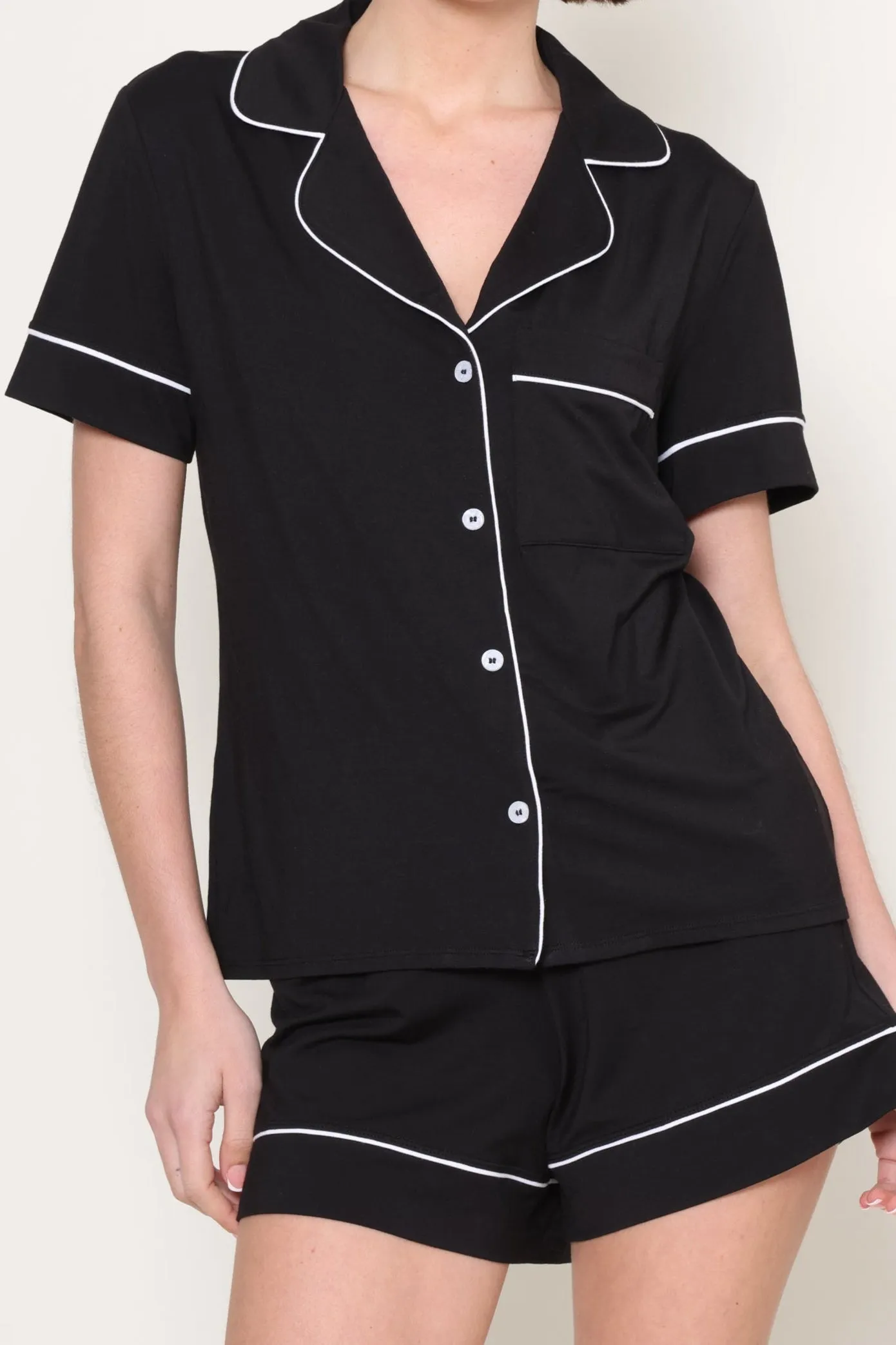 Cloud Nine Contrast Pajamas Recycled Polyester Blend NonIrritatingSeams