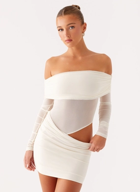 No Doubt Mini Dress - Ivory Comfort Innovation