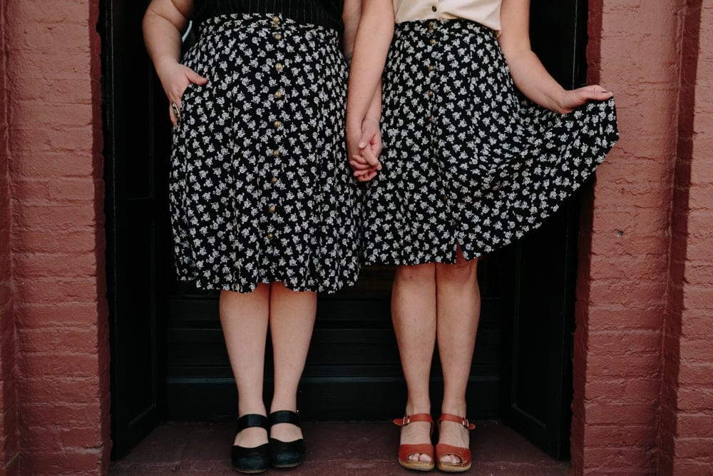 Bae Skirt in Black Rose Crepe On The Move