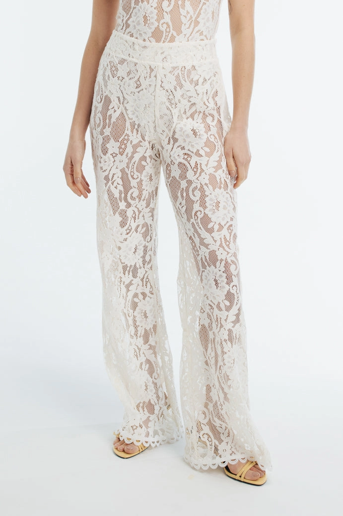 ATHINA PANTS WHITE Eco Friendly Dye