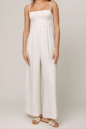 Beachside Jumpsuit Seamless Construction Design Layered Shoulder