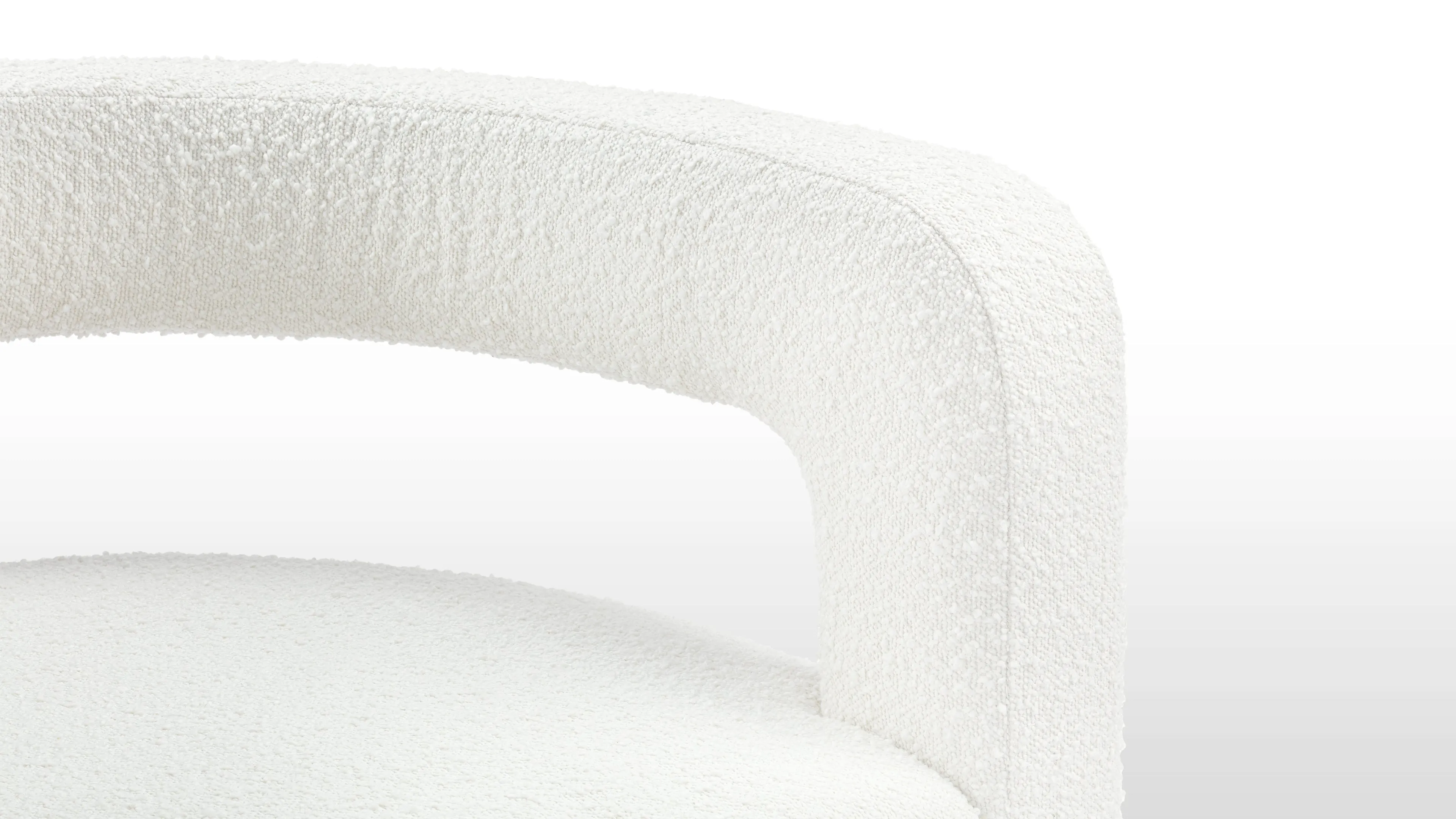 Nola - Nola Lounge Chair, Pearl Boucle