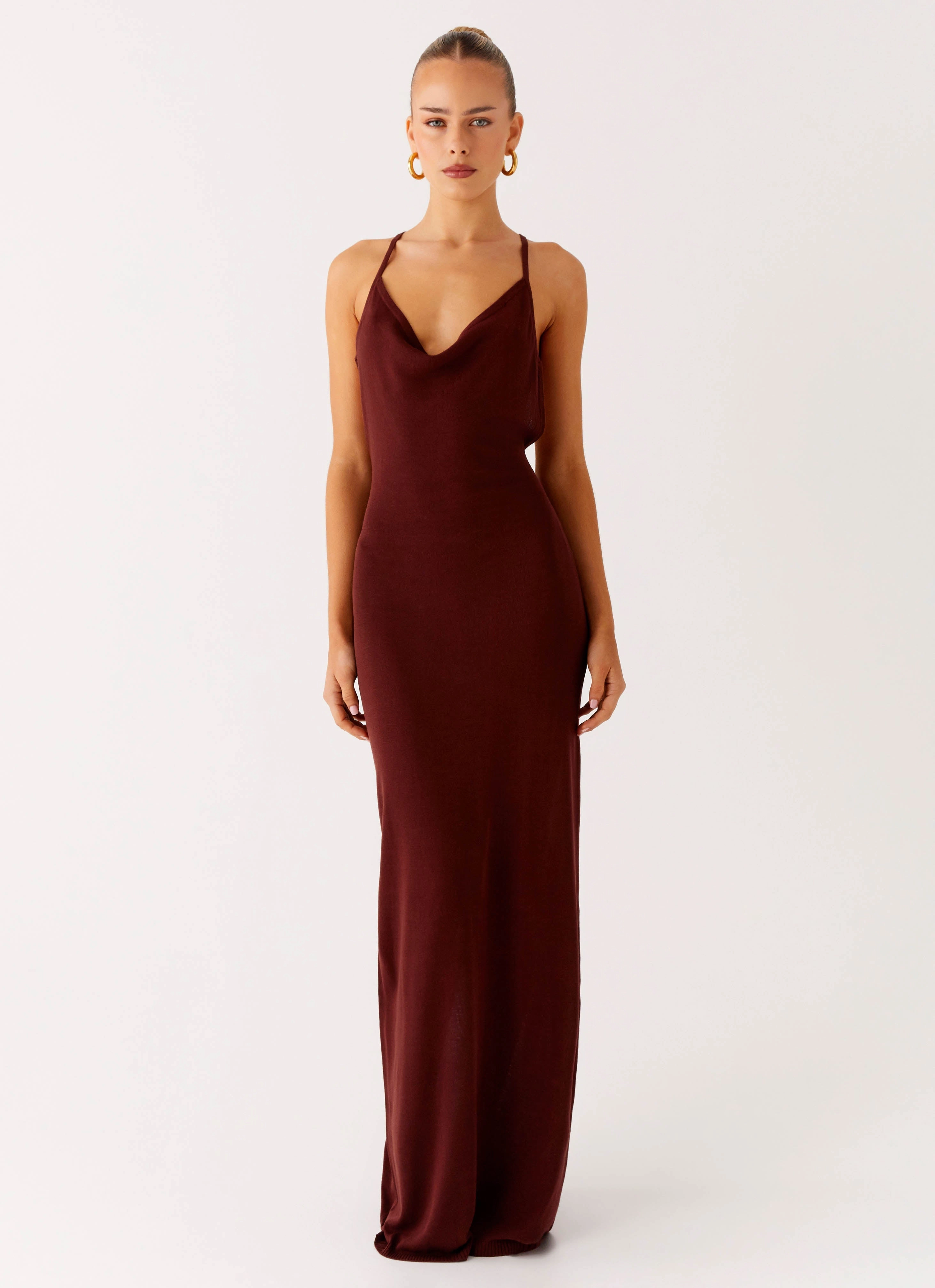 Nomad Muse Maxi Dress - Chocolate Light And Airy Comfortable Design Wear