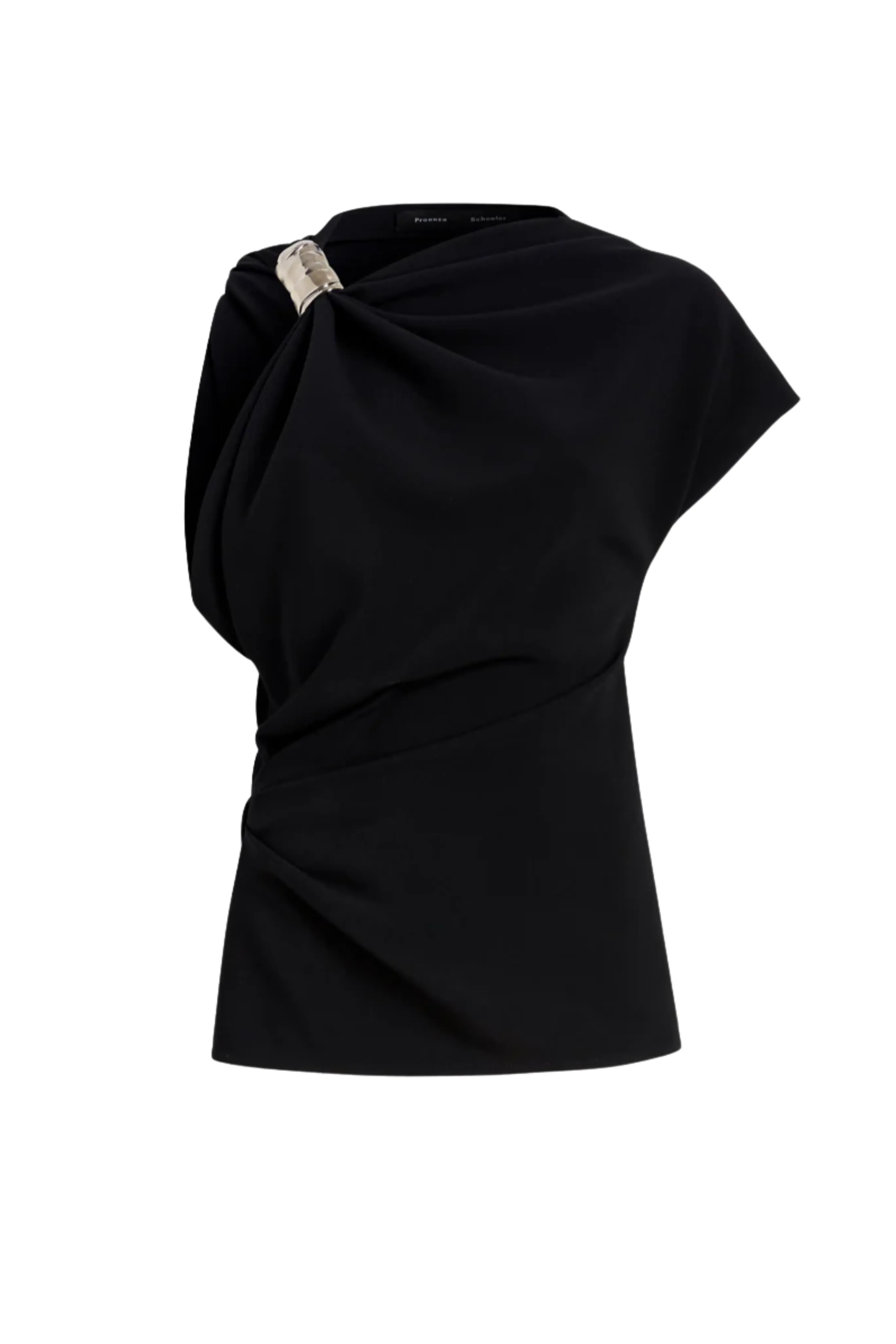 Sleeveless Tee Malika Top in Matte Double Crepe