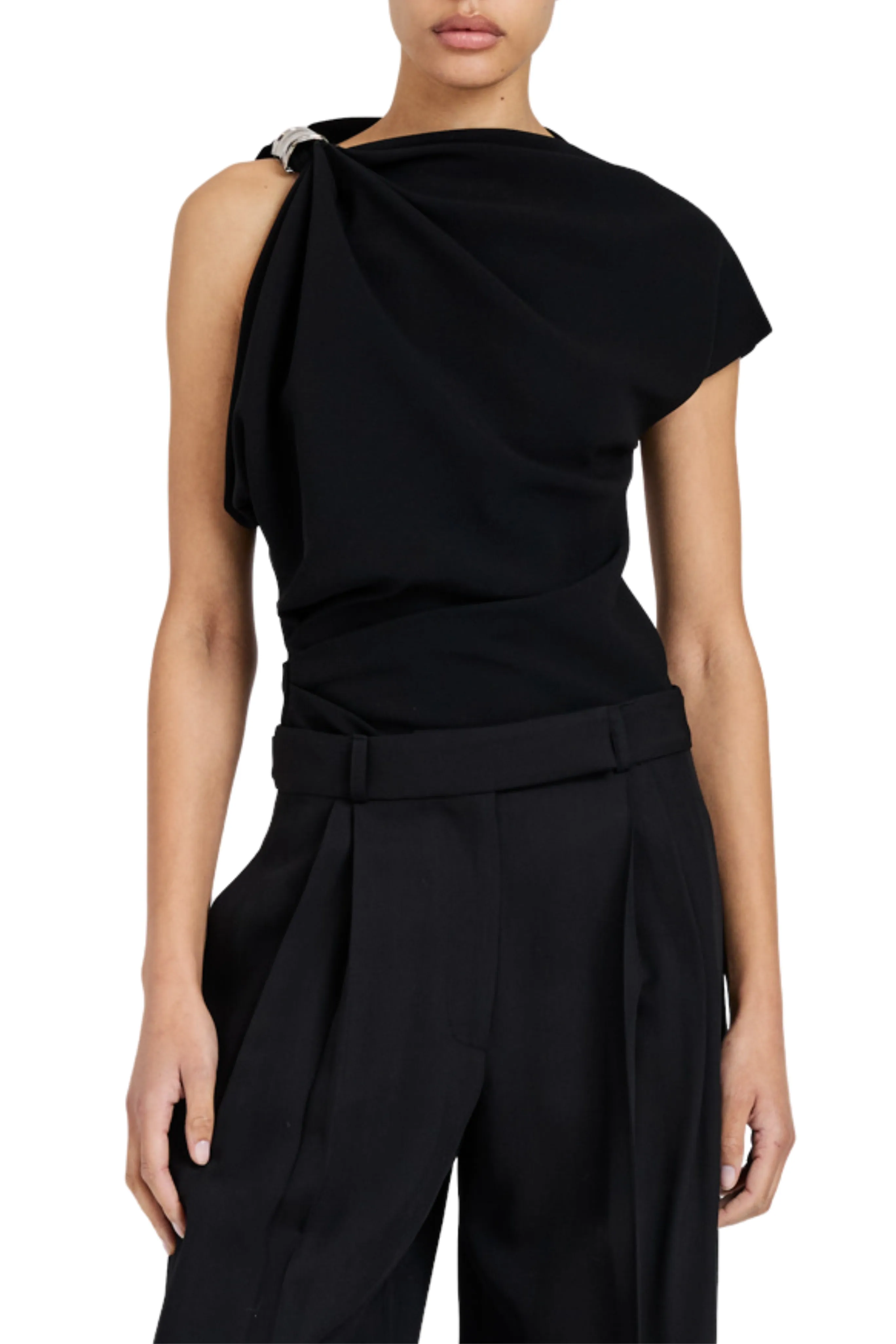 LightweightFabric Malika Top in Matte Double Crepe