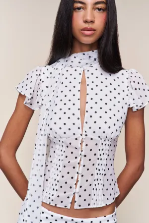 Ara Top Compact Jacquard Weave